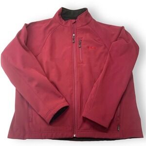 Landway -‎ Men's Dark Red Soft Shell Jacket -Alaska embroidered - Size X Large.